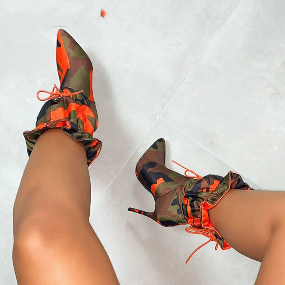 Elegant mid-calf high heel pointed toe boots for women with stylish design and comfortable fit