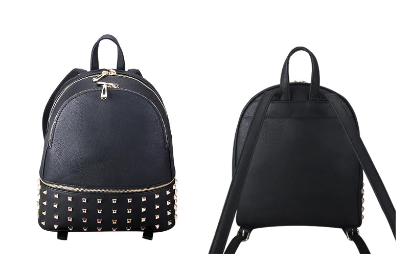 Square-shaped vertical design mini backpack featuring a smooth, solid color for versatile style