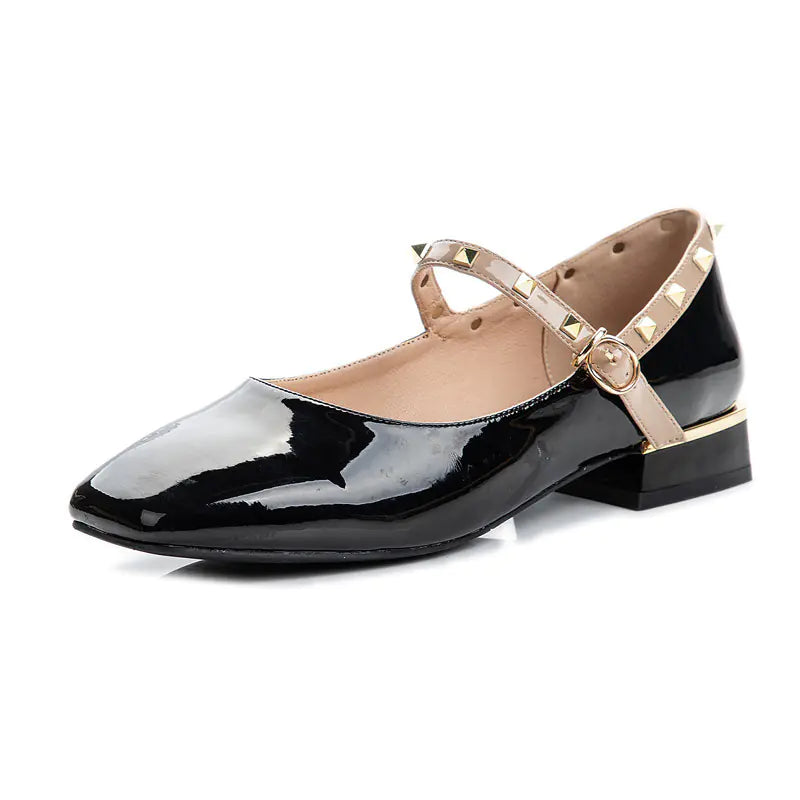 Elegant women's casual chunky heel Mary Jane shoes from 2020 featuring stylish design and comfortable fit