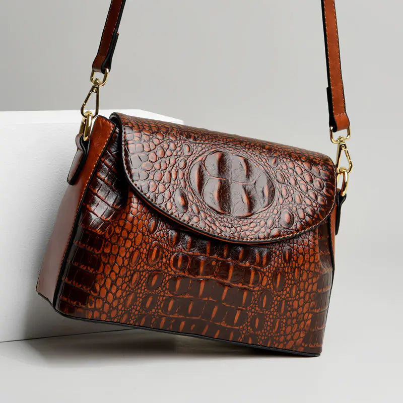 Elegant high-quality PU women's crossbody bag with laminated zipper pocket, ID slot, and dimensions suitable for modern women on the go