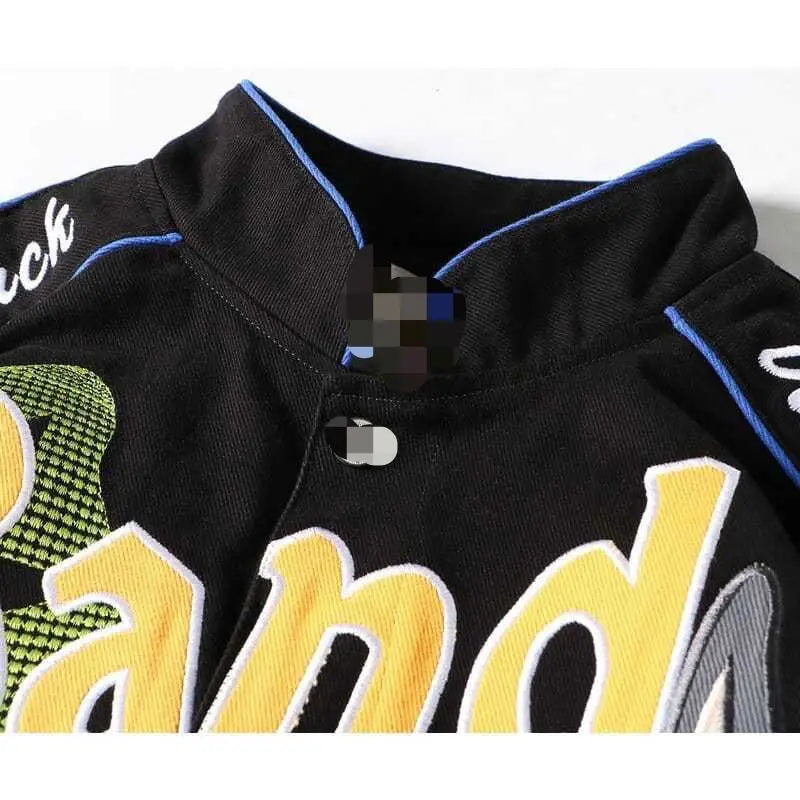 A stylish Autumn Winter Baseball Jacket featuring intricate embroidery design, perfect for cold weather fashion