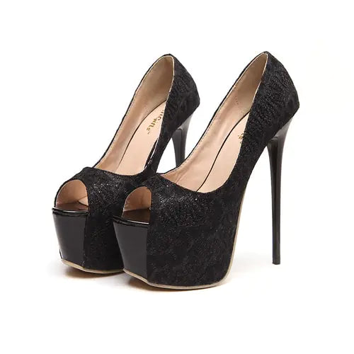 Elegant new women's waterproof platform peep-toe heels with stylish design and high durability for all weather conditions