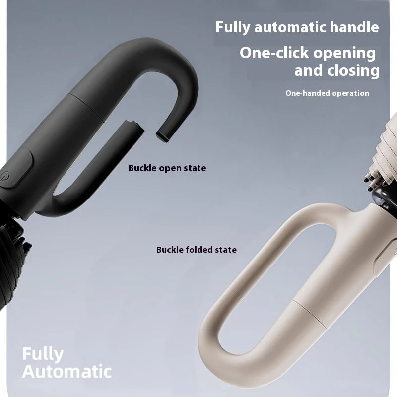 An 84 Frames Ring Buckle Umbrella featuring a stylish frame design with a durable canopy and ergonomic handle for reliable protection against rain
