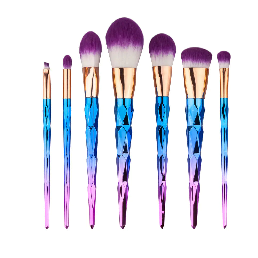 Rainbow Mermaid Makeup Brush Set
