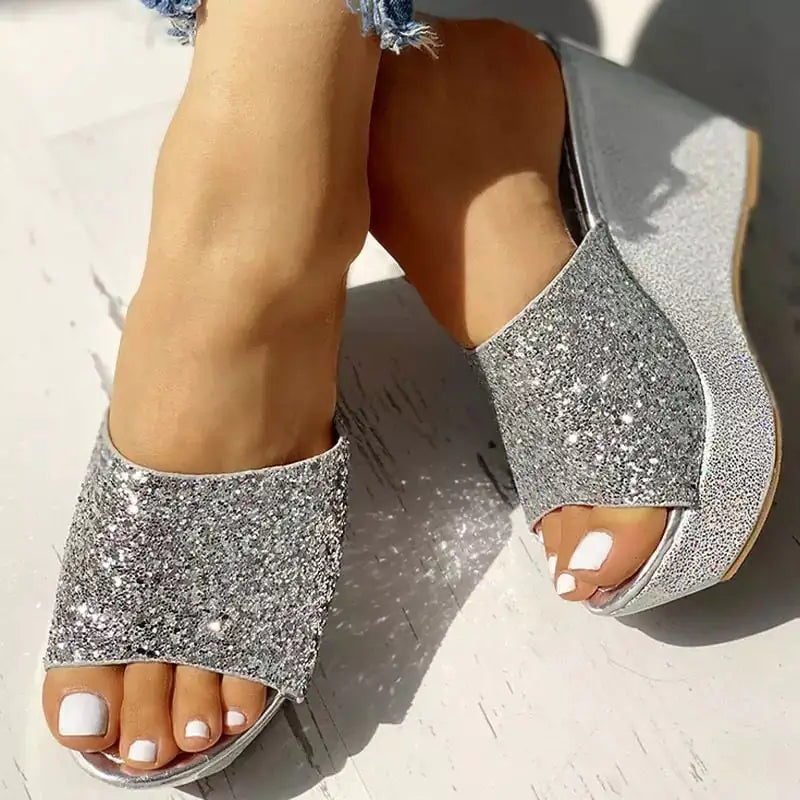 Elegant ladies' summer flat wedge sandals with comfortable straps and stylish design for warm weather