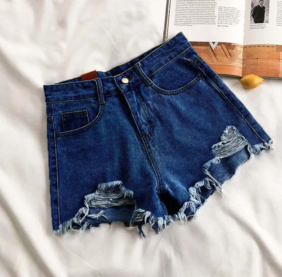 High Waist Denim Shorts