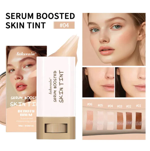A close-up of the Blush Beauty Stick featuring a smooth, creamy texture in a soft pink shade, perfect for natural blush application on cheeks to enhance a radiant, youthful complexion