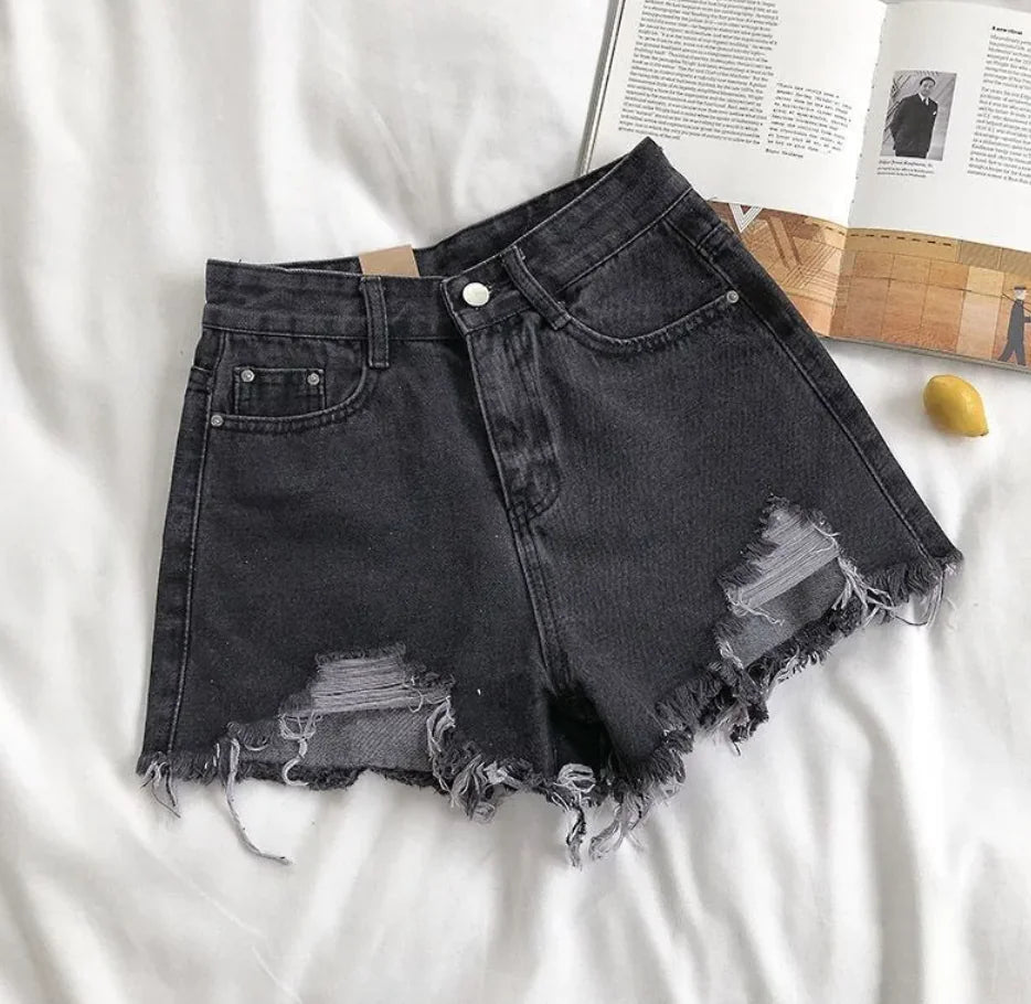 High Waist Denim Shorts