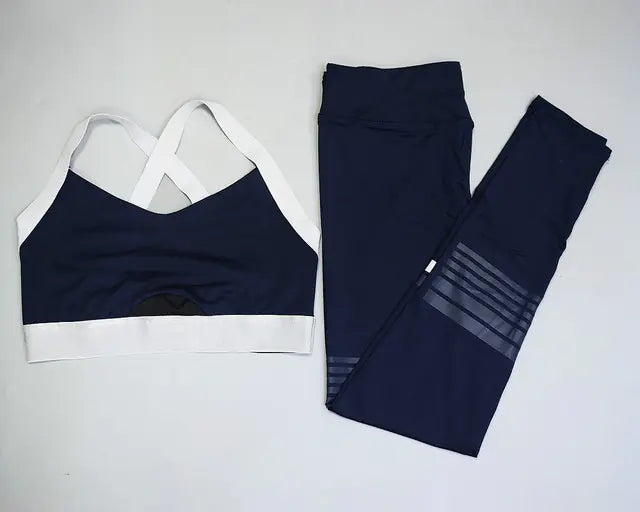 Premium seamless sportswear set with a high waist design and supportive bra, suitable for hiking, dance, or gym sessions