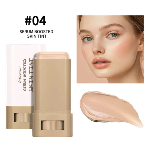 A close-up of the Blush Beauty Stick showcasing its sleek packaging and vibrant pink color for natural, radiant cheeks