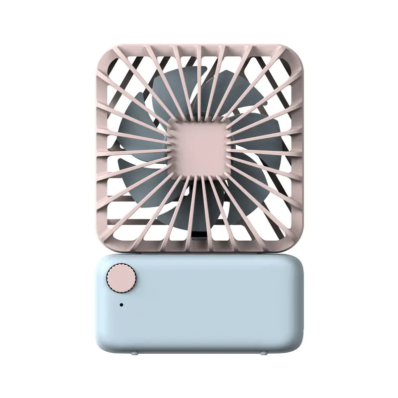 Square USB Rechargeable Neck Fan, Portable Handheld Fan