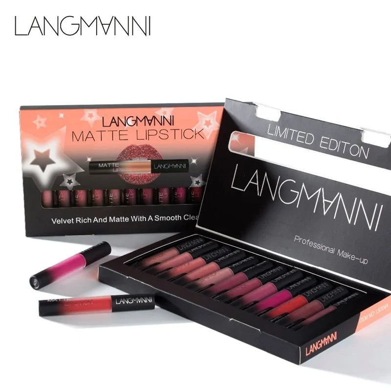 A comprehensive 12-piece makeup set including brushes, palettes, and accessories for makeup enthusiasts