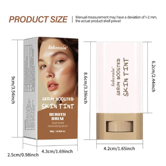 A close-up of the Blush Beauty Stick highlighting its smooth texture and vibrant pink shade for effortless cheek color application