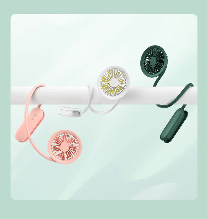 Portable Neck Fan - Mini USB Rechargeable Fan