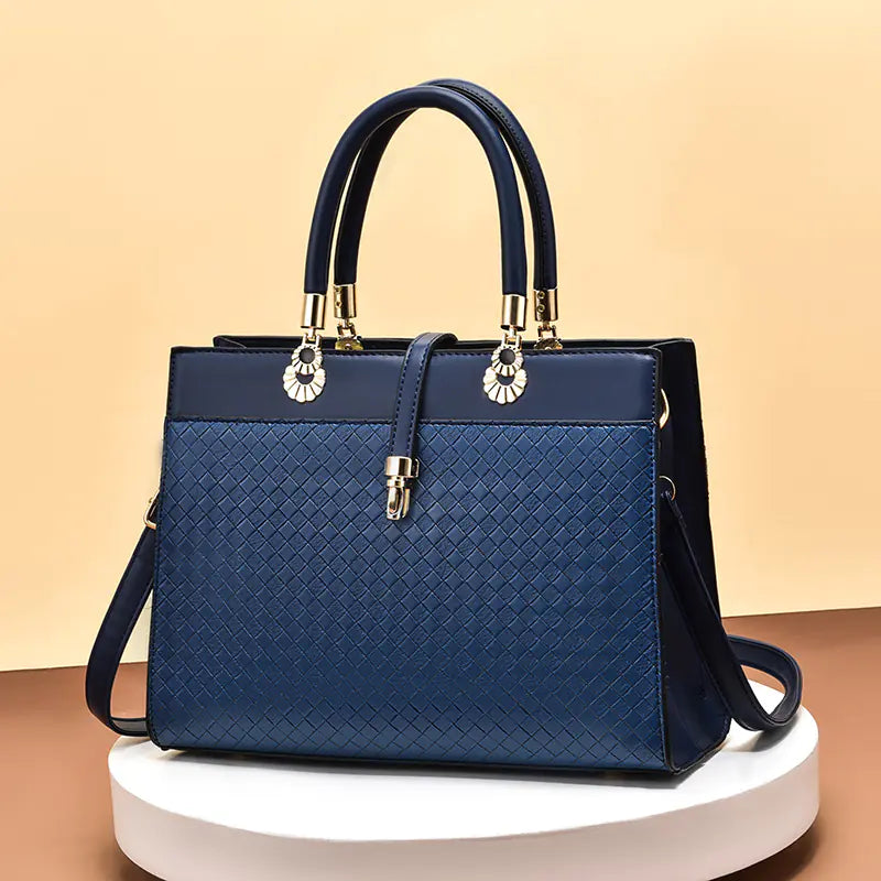 White fashionable one shoulder crossbody bag with durable PU material and glamorous details