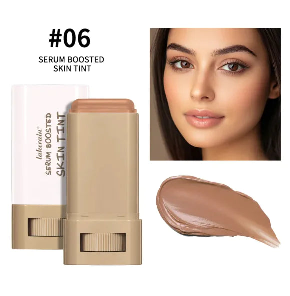 A close-up of the Blush Beauty Stick with soft pink color and sleek packaging, perfect for quick, natural-looking blush application