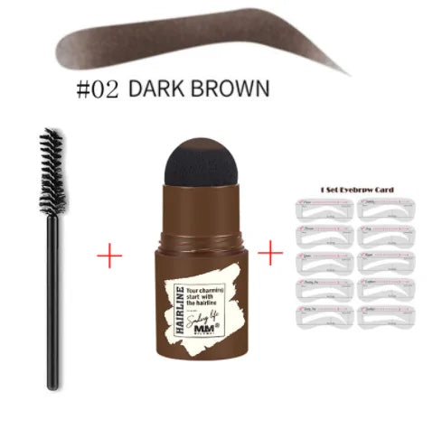 A reusable eyebrow makeup kit featuring multiple shades, tools, and applicators for perfectly defined, long-lasting eyebrows