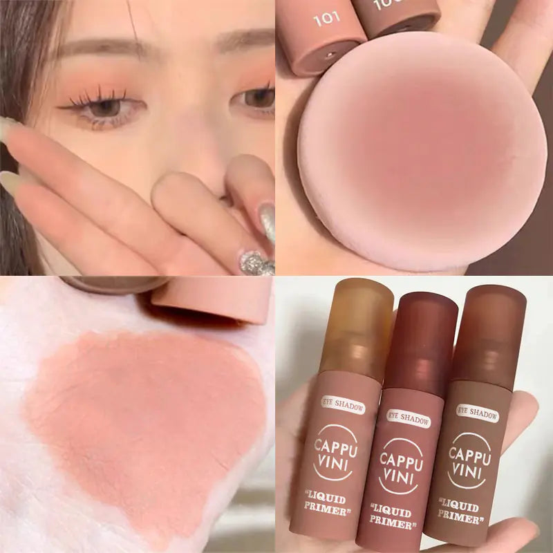 Swatch of all six shades on a hand, demonstrating their rich pigmentation and matte finish