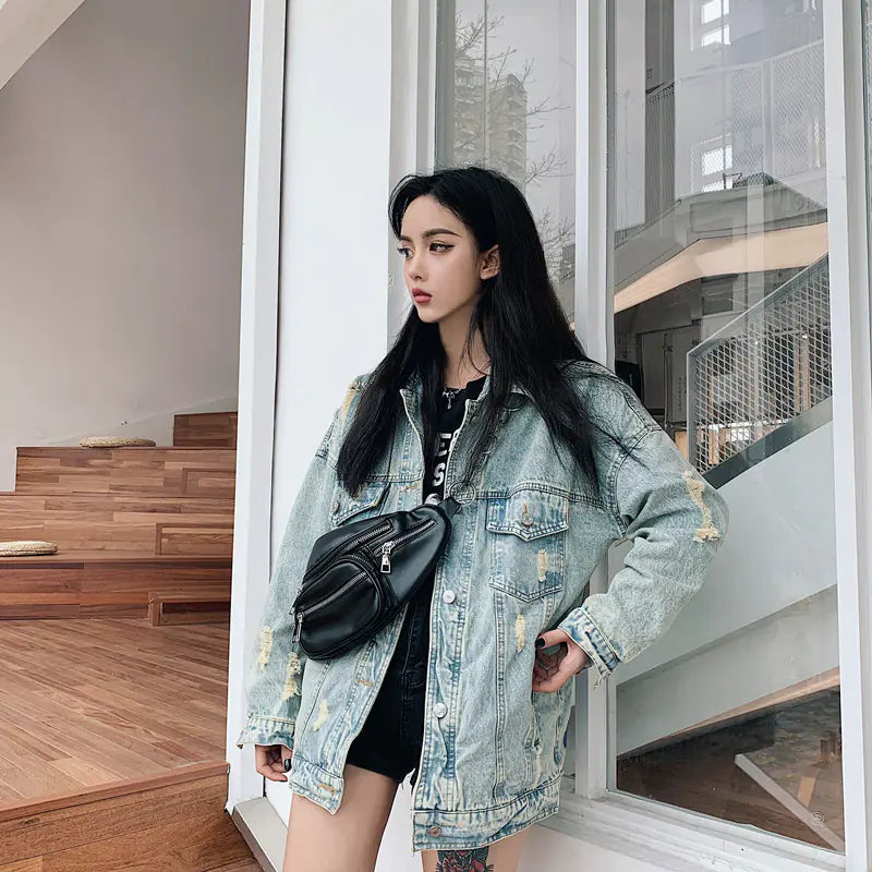 Dinosaur Patch Denim Jacket