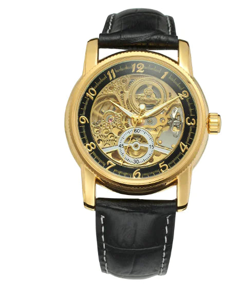 Front view of the Artisan Transparent Timepiece with 40mm dial diameter and bold size on a wrist