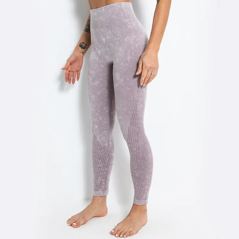 High-elastic high-waist hip-lifting yoga leggings designed for comfort, flexibility, and tummy support during workouts