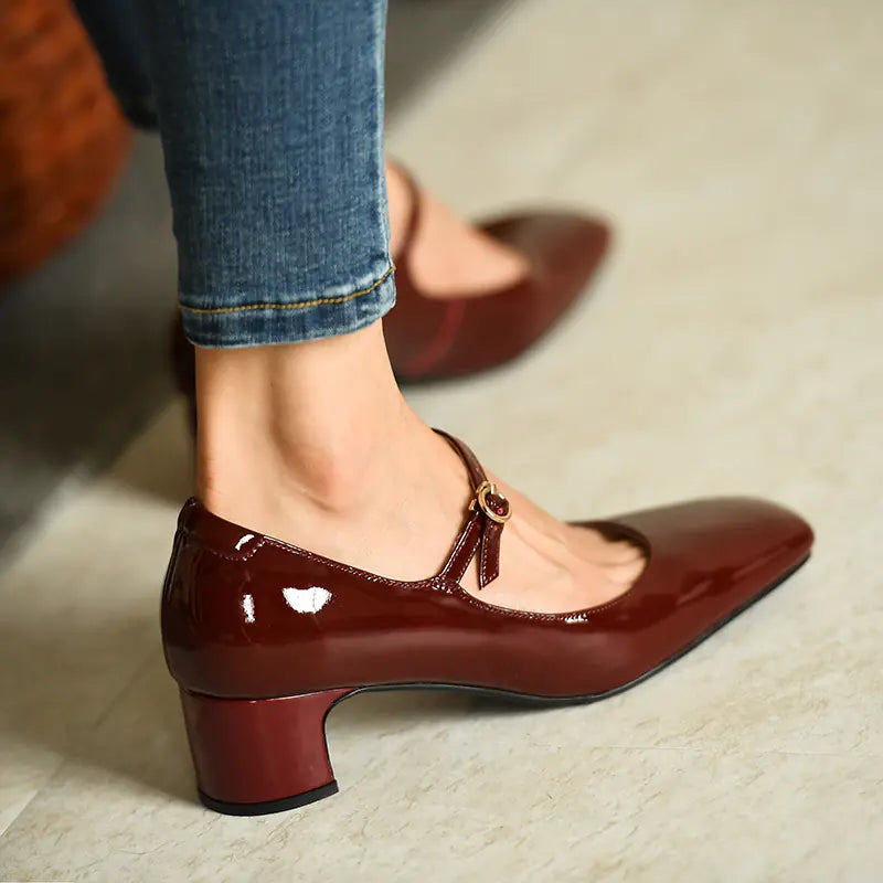 Comfortable all-day wear Mary Jane shoes with durable heel and versatile style