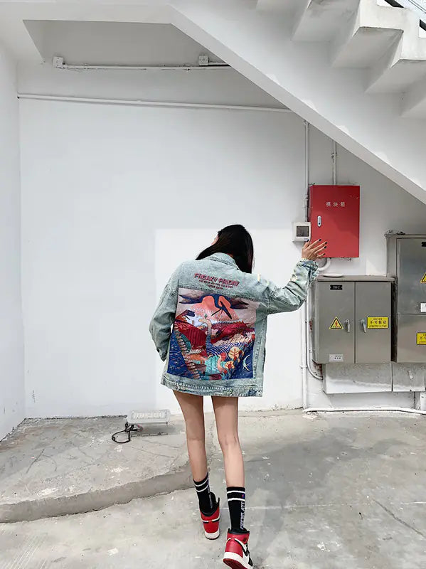 Dinosaur Patch Denim Jacket