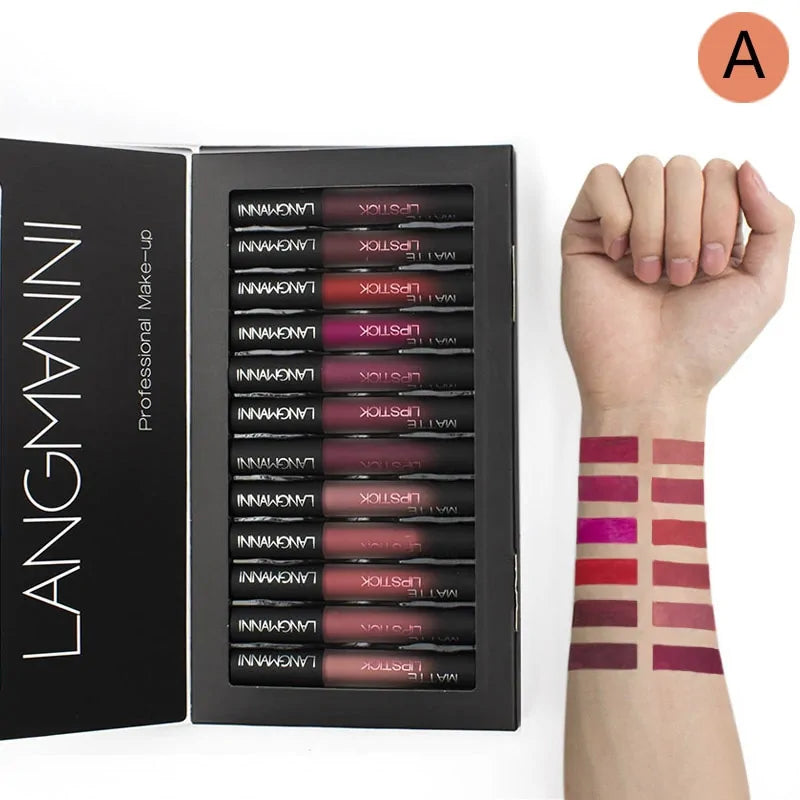 A comprehensive 12-piece makeup set featuring a variety of brushes, palettes, and accessories for complete beauty application
