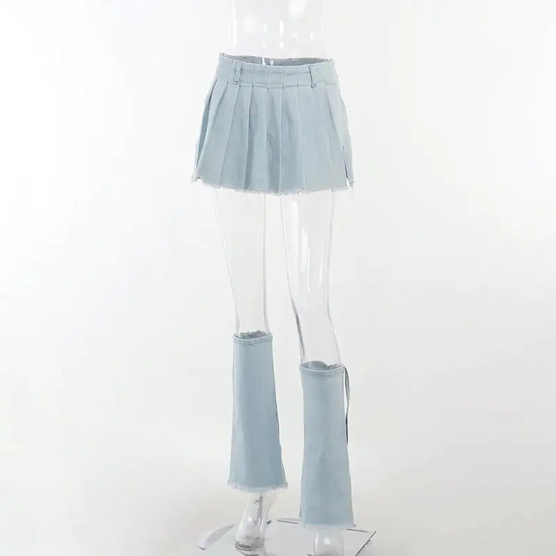 Casual Half-Length Skirt - Versatile Street Style Jeans