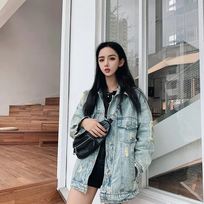 Dinosaur Patch Denim Jacket