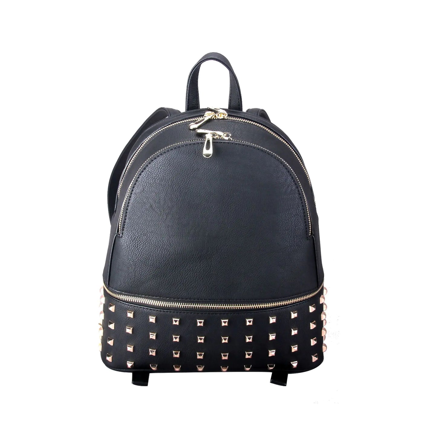 Mini backpack for women made of high-quality PU leather with polished finish