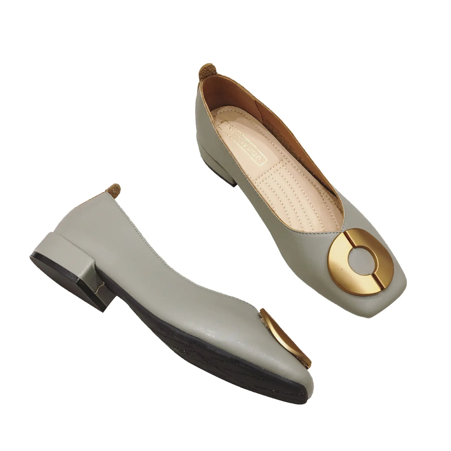 Elegant chunky heel Mary Jane shoes featuring versatile mid-height heels and classic design for stylish, comfortable wear