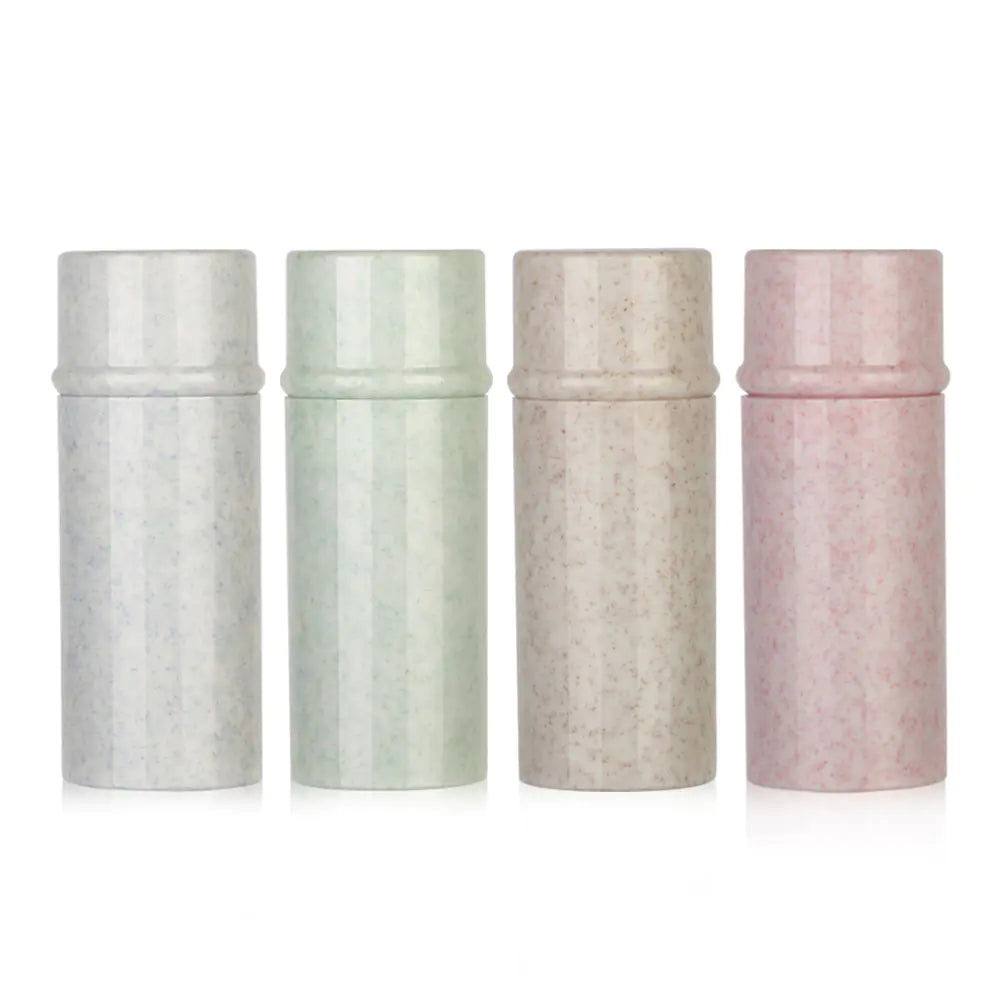 Portable Marble Pattern Blush Retractable Brush