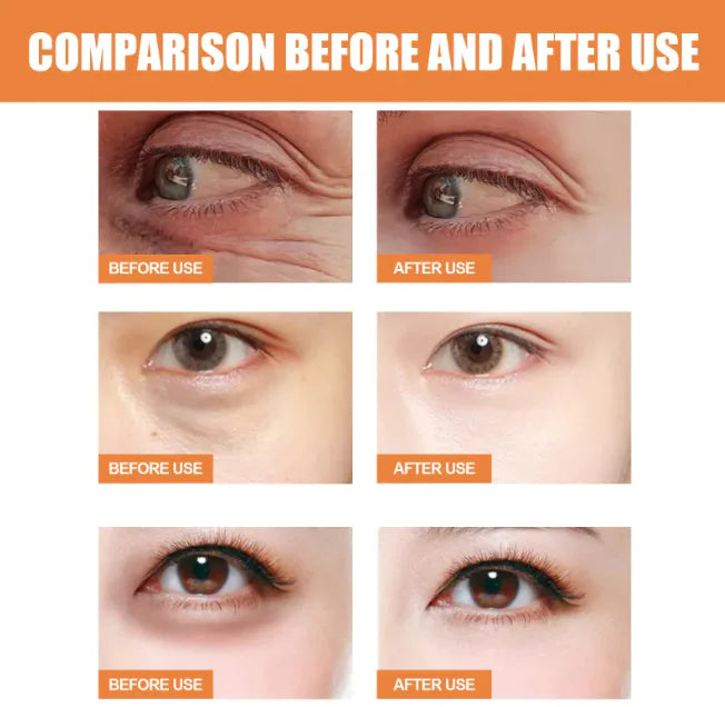 Close-up of the glowing, smooth skin around the eyes after using the Firm Glow Stick