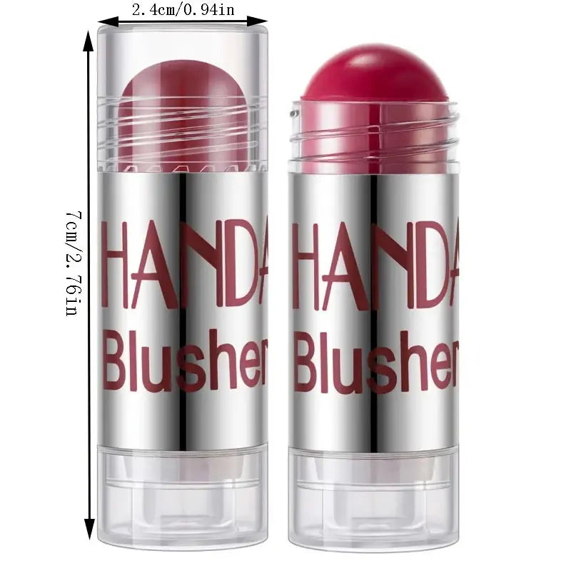 Multiple shades of the cream blush stick arranged for selection based on mood or style