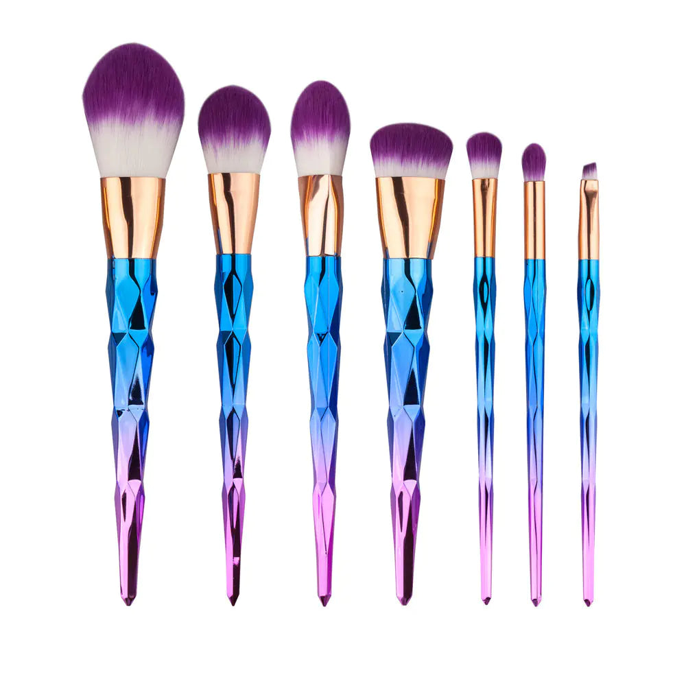 Rainbow Mermaid Makeup Brush Set