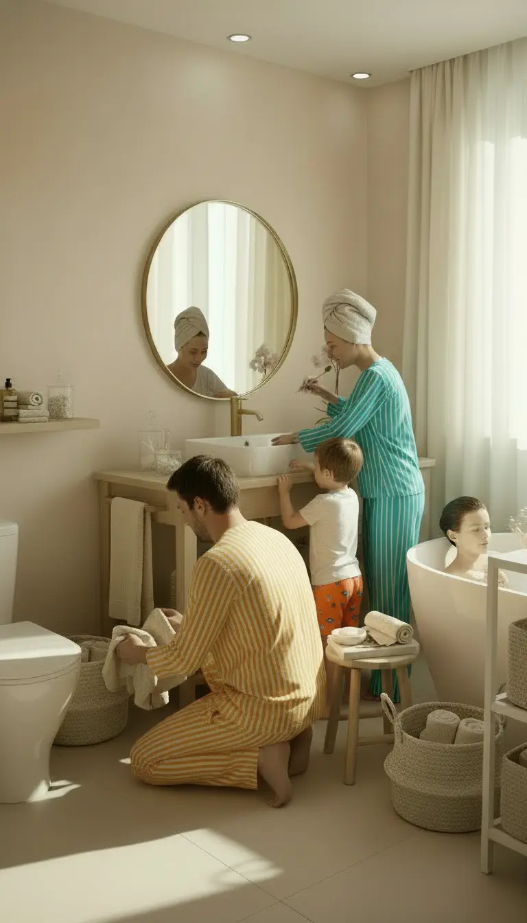 Rangement salle de bain : garder un espace fluide pour toute la famille