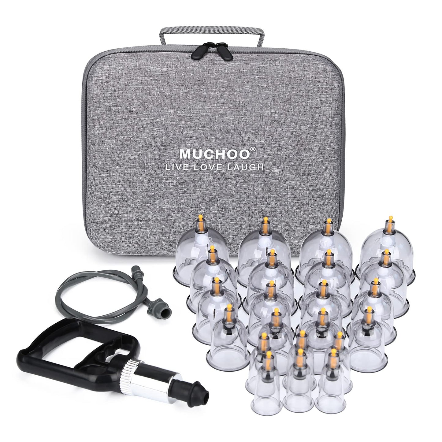 Cupping Set Professional Chinese Acupoint Cupping Therapy Sets Portable Suction Hijama Cupping Set with Vacuum Magnetic Pump Cellulite Cupping Massage Kit 22-Cup Travel Box