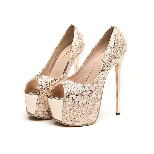 Elegant new women's waterproof platform peep-toe heels with stylish design and durable waterproof material for all-day comfort and sophistication