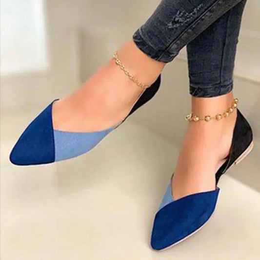Elegant women's autumn pointed toe flat shoes in a stylish design, perfect for casual and professional outfits