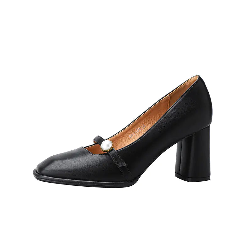 2025 New Women's Mary Jane Chunky Heel Pumps