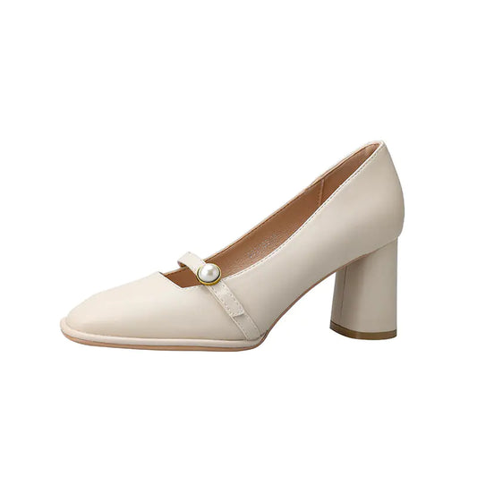 2025 New Women's Mary Jane Chunky Heel Pumps