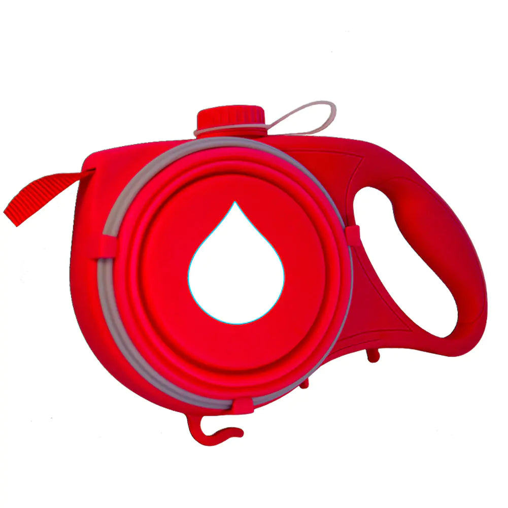 Durable nylon portable traction rope with water bottle for outdoor activities